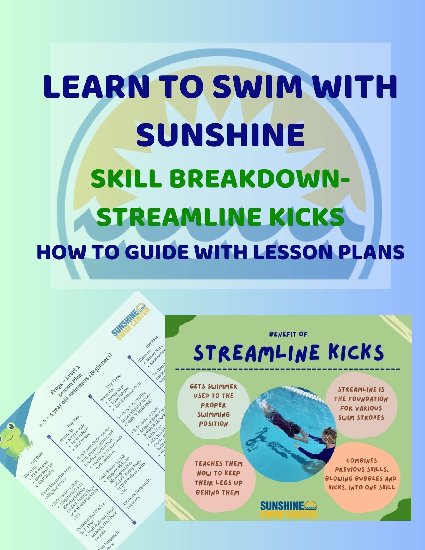 Learn to Swim Skill Breakdown - Streamline Kicks