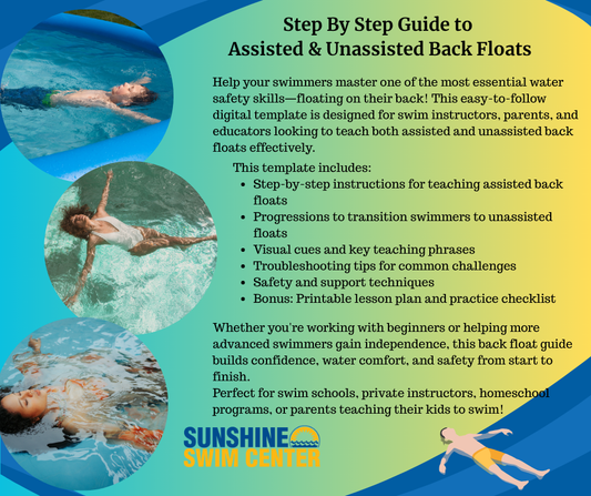 Teach Back Floats with Confidence:  Assisted and Unassisted Back Float Lesson Plan