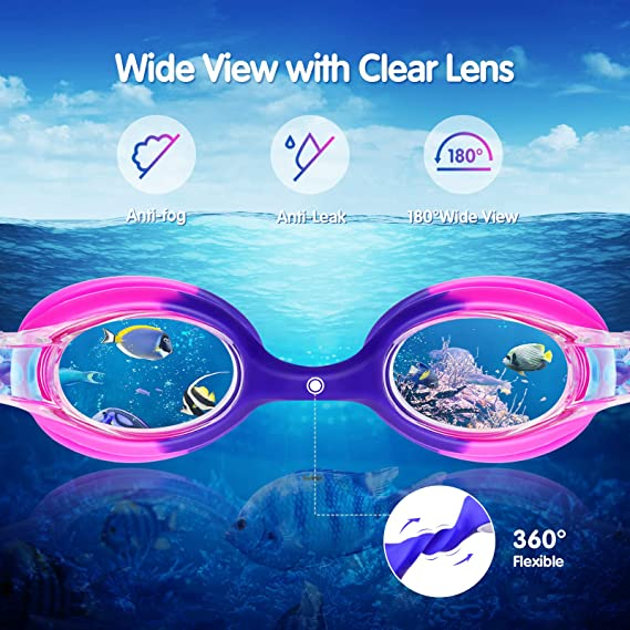 Children's Swim Goggles – Anti-Fog, UV Protection, Comfortable Fit