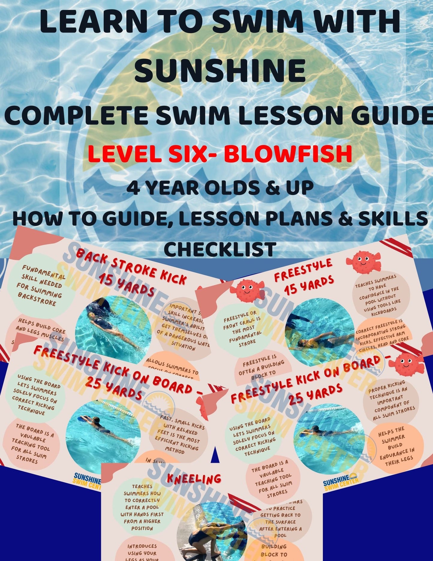 Ideal for swimmers ages 4 and up, this intermediate-level guide provides comprehensive, step-by-step instructions for teaching essential swim techniques that build strength, coordination, and water confidence.