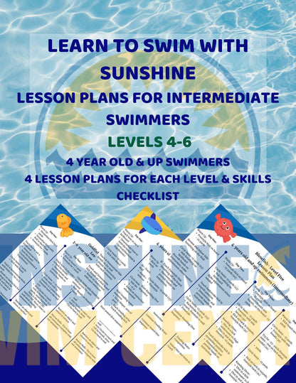 Empower your young swimmers to reach the next level with our “Learn to Swim with Sunshine” Intermediate Lesson Plans! Designed for children ages 4 and up, these comprehensive lesson plans cover essential skills in our intermediate levels