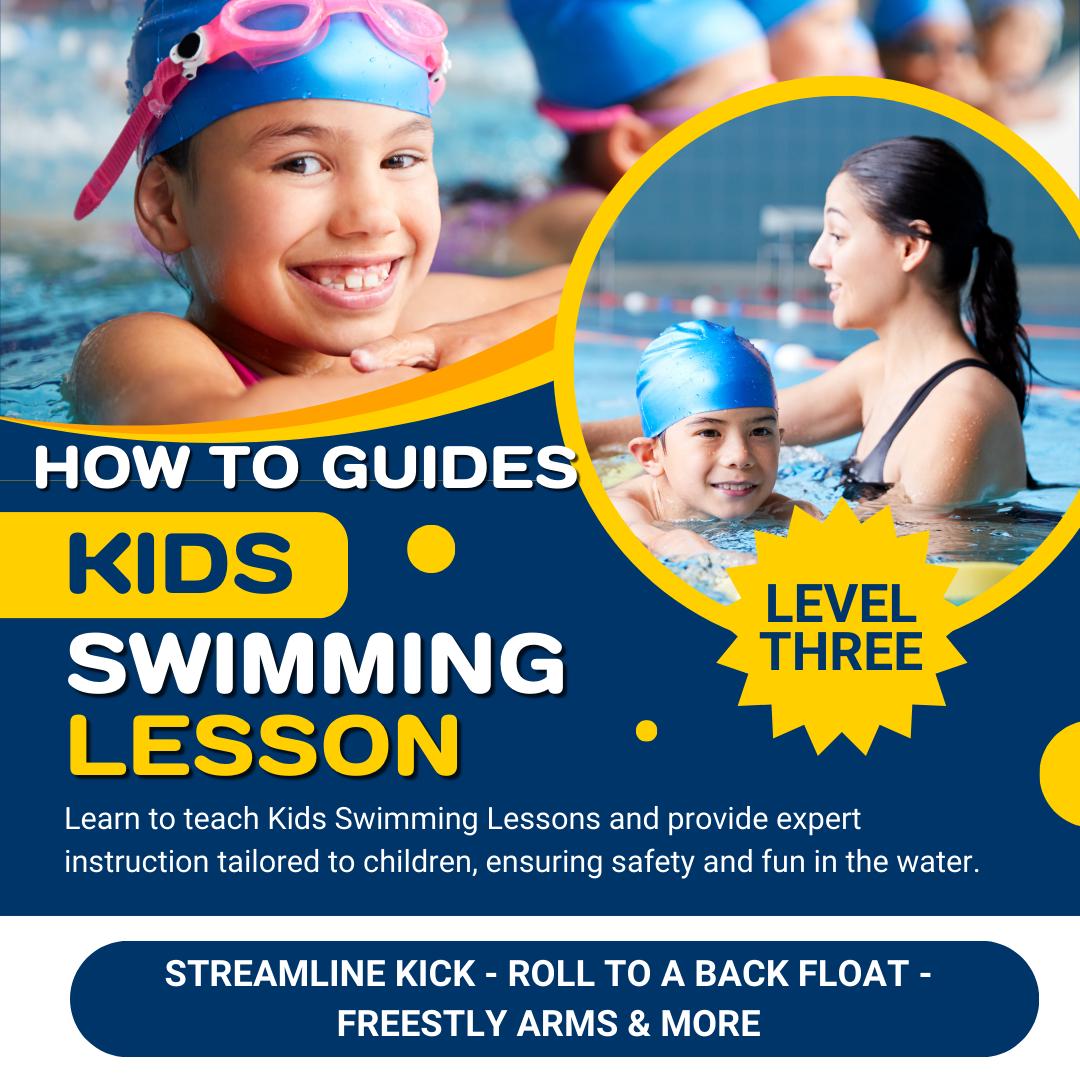 Equip your little swimmer with essential skills and confidence with our “Learn to Swim with Sunshine” How-to Guide for Level Three: Sea Stars.