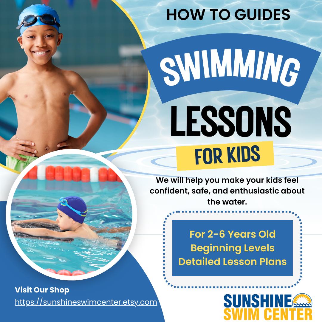 Make teaching swim lessons more effective and enjoyable with Sunshine Swim Center’s Swim Lesson Teaching How-to Guide & Teaching Toys Bundle, expertly designed for instructors working with beginners.